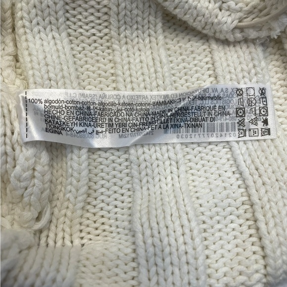 Zara Cream Knit Crop Top - Picture 7 of 8